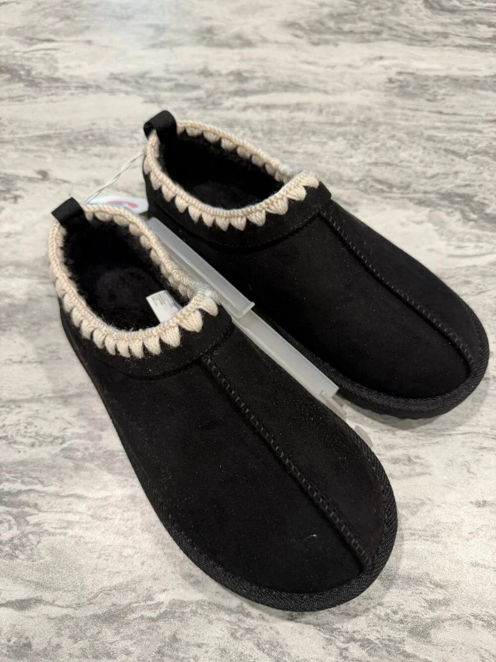 Kids' Nola Faux Suede Clog Slippers - Cat & Jack™Black 3